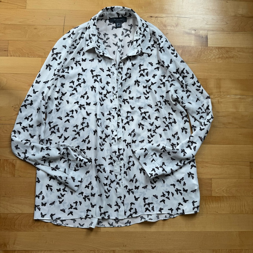 Primark blouse with butterfly print